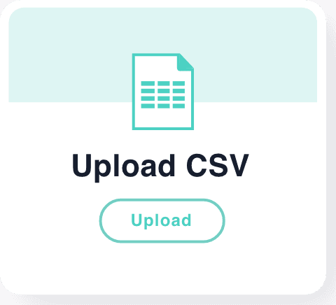 CSV upload feature